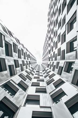 town high rise building urban